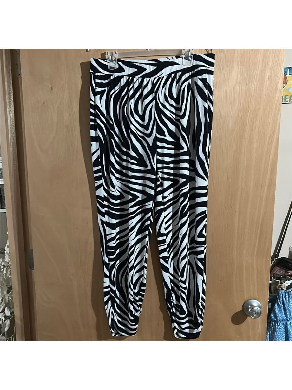 Chico's Black and White Zebra Print Pants